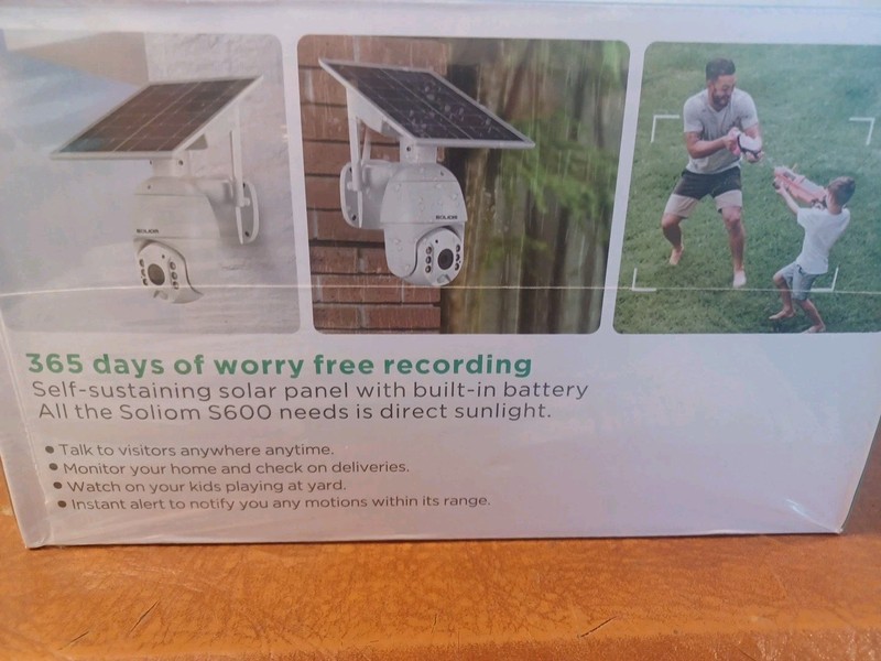 Soliom Outdoor Solar Battery Powered and Tilt Security Camera Model S600 (Nwofi) gallery