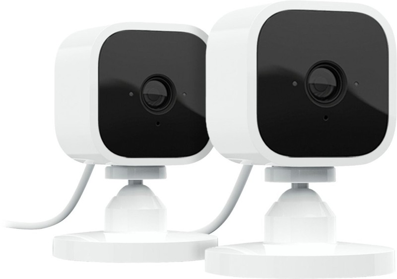 Blink Mini Indoor 1080p Smart Security Camera Plug-In Wireless (2-Pack) – White