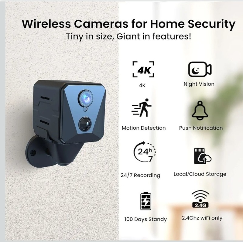 JAVISCAM Small Size Big Eyes Mini Camera Security Baby Live 4K gallery