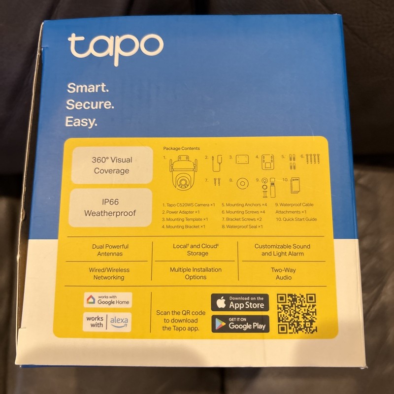 Tapo Outdoor Pan/Tilt Security Wi-Fi Camera 2K QHD New Open Box gallery