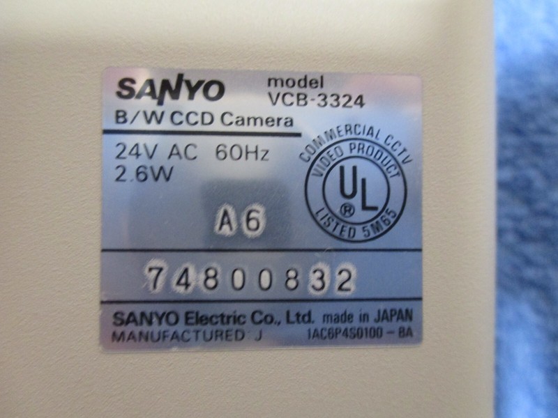 SANYO VCB-3454 B/W CCD Security CAMERA gallery