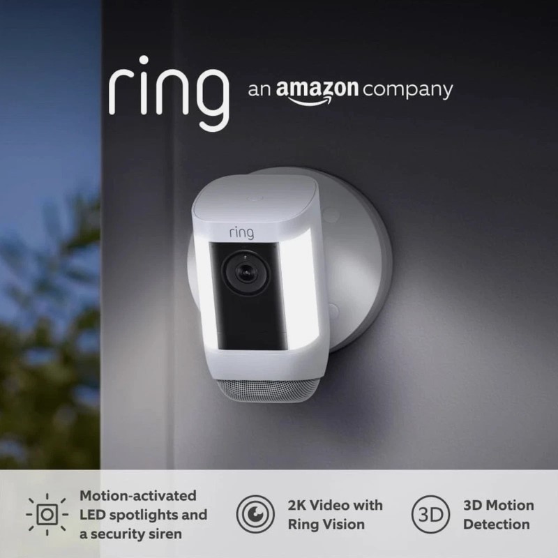 Ring Spotlight Cam Pro, *Plug In* Two-Way Talk, Color Night Vision and Siren gallery