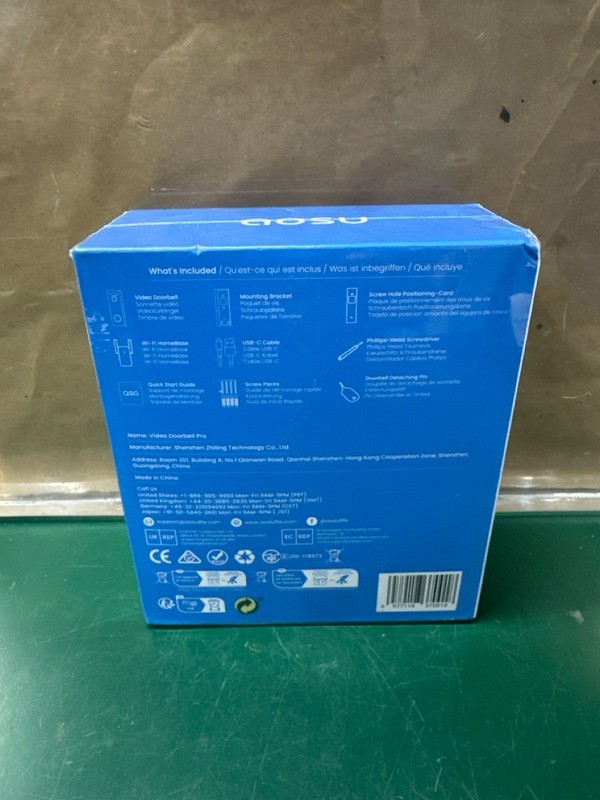 AOSU VideoDoorbell Pro and Wi-Fi HomeBase V8P1AX11 (E10044126) gallery