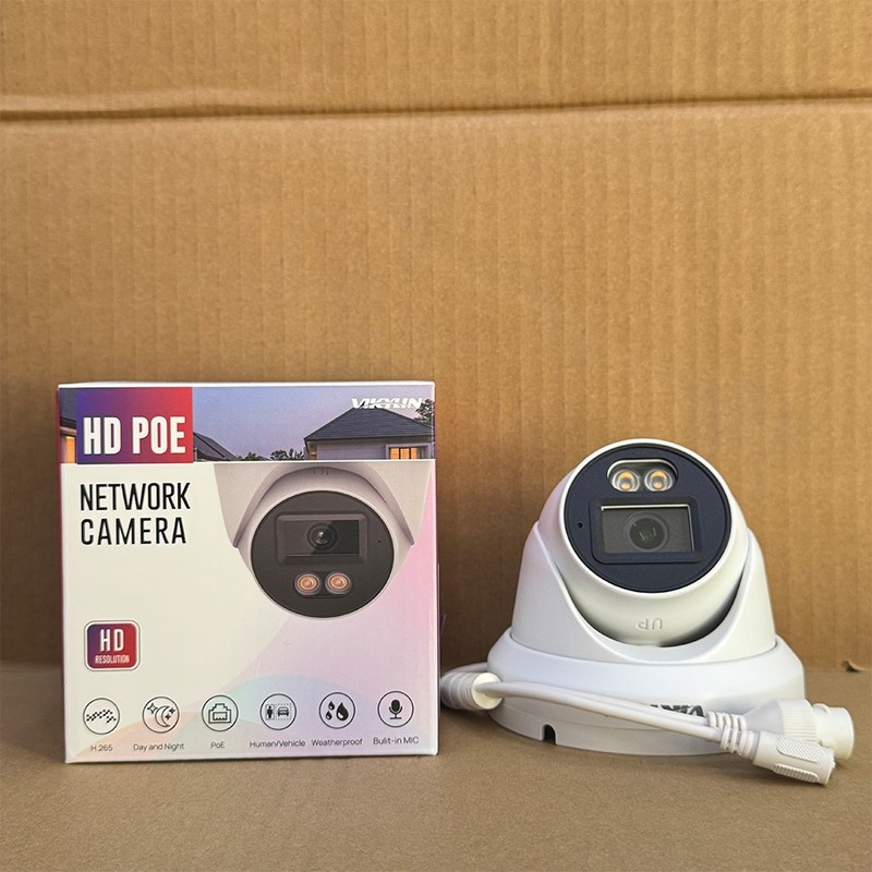NEW VIKYLIN Mini Dual light Color+IR Built in MIC 8MP Security POE Camera Onvif gallery