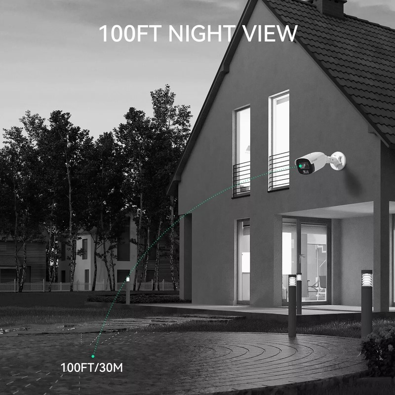 Outdoor Home Waterproof HD 1080P CCTV Security Camera Night Vision Bullet Cam gallery