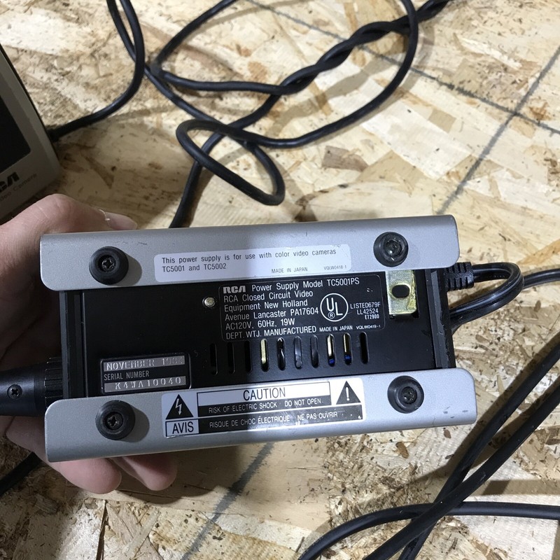 RCA TC5002 Low Light Color Camera Closed Circuit BNC with TC5002 Power Supply gallery