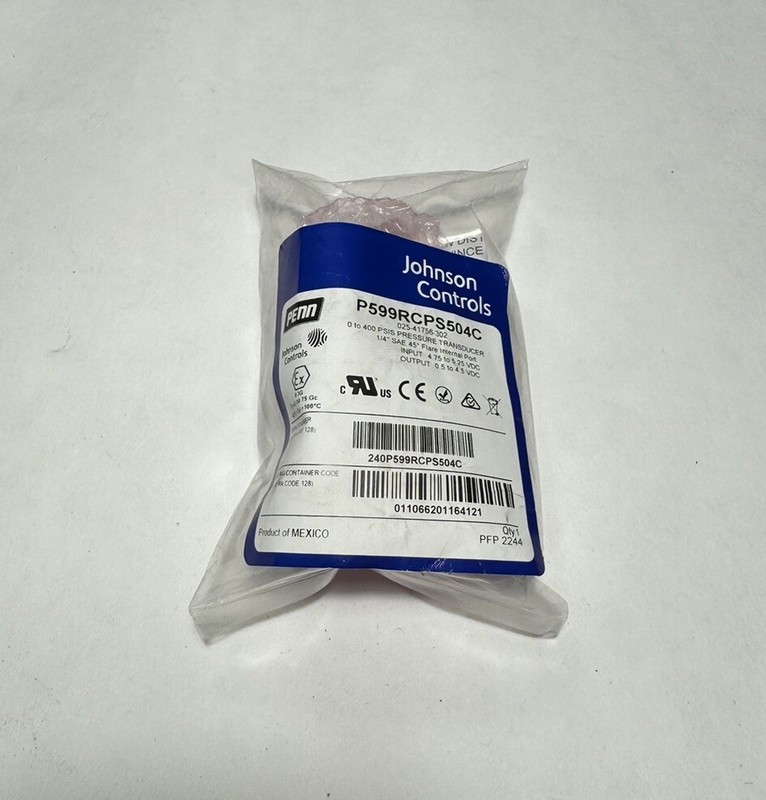 Johnson Controls P599RCPS504C Pressure Transducer 0-400 NEW