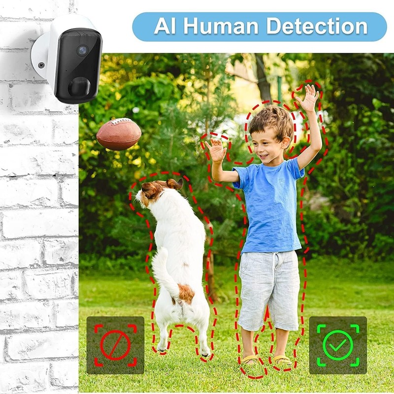 2Pk LaView 3MP Wireless Camera Home Security 2K Battery Powered Wifi NightVision gallery
