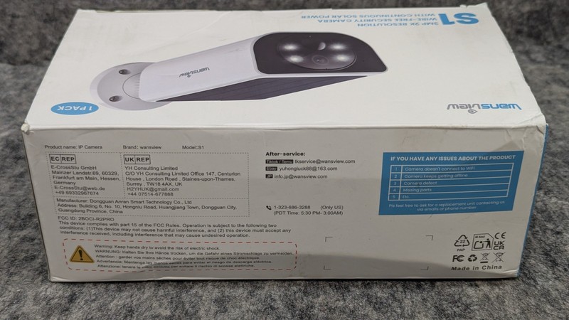 Wansview 2K 3MP Outdoor Solar Security Cameras Spotlight Cam Color Night Vision gallery