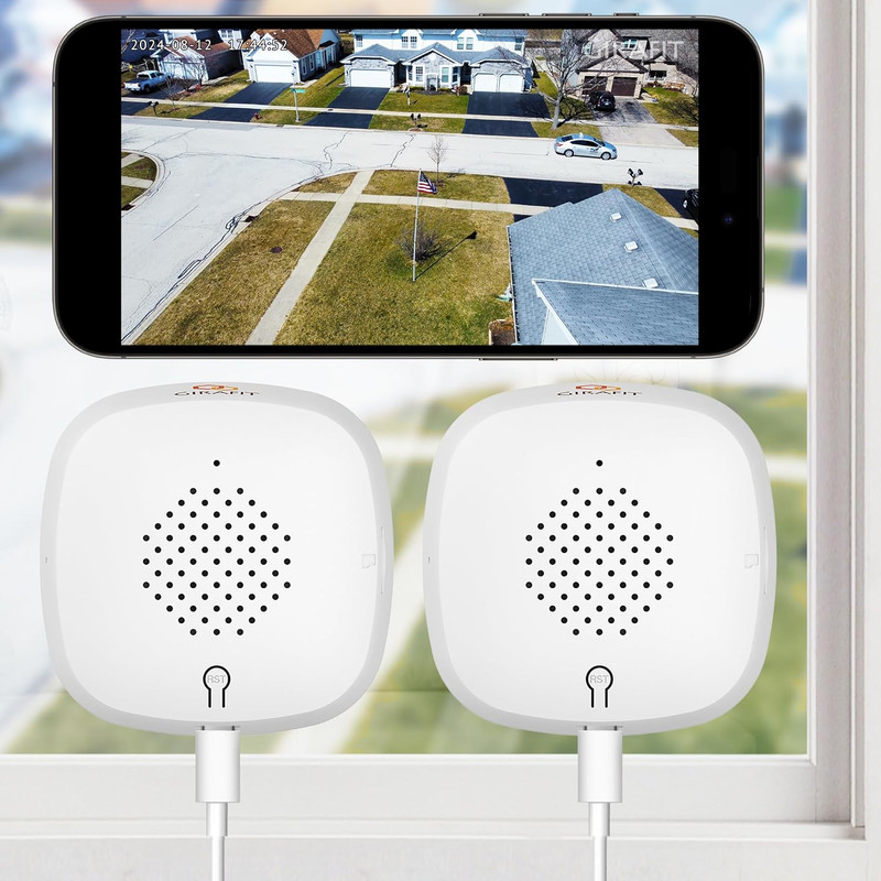 3MP 2K Window Camera,2.4Ghz&5Ghz Wifi Indoor Cameras for Home Security 2 Pack wi