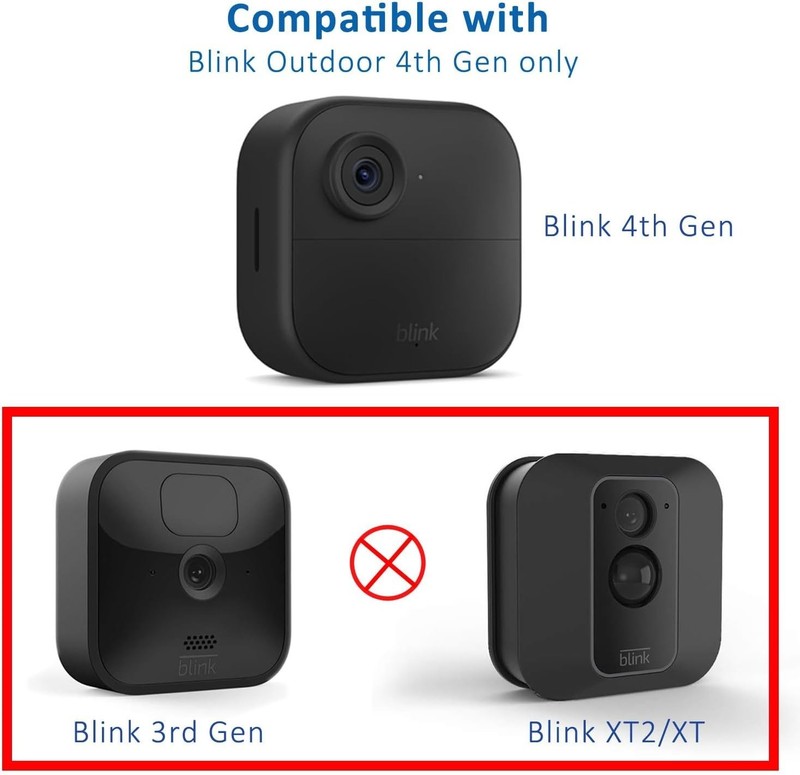 Weatherproof 5-Pack Mount Bracket for Blink Outdoor Camera System - 360° View gallery