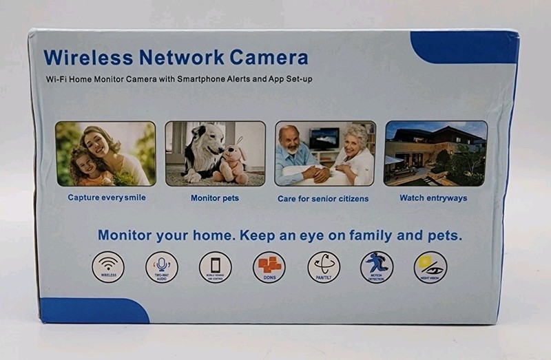 YIJOT Wireless Network CB201 Dual-Lens Wi-Fi Home Monitor White Camera Version gallery