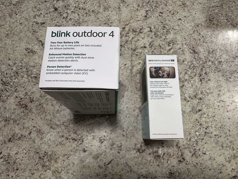 Blink Outdoor 4 Wireless Camera Security System &Blink Video Doorbell 2k+ BUNDLE gallery