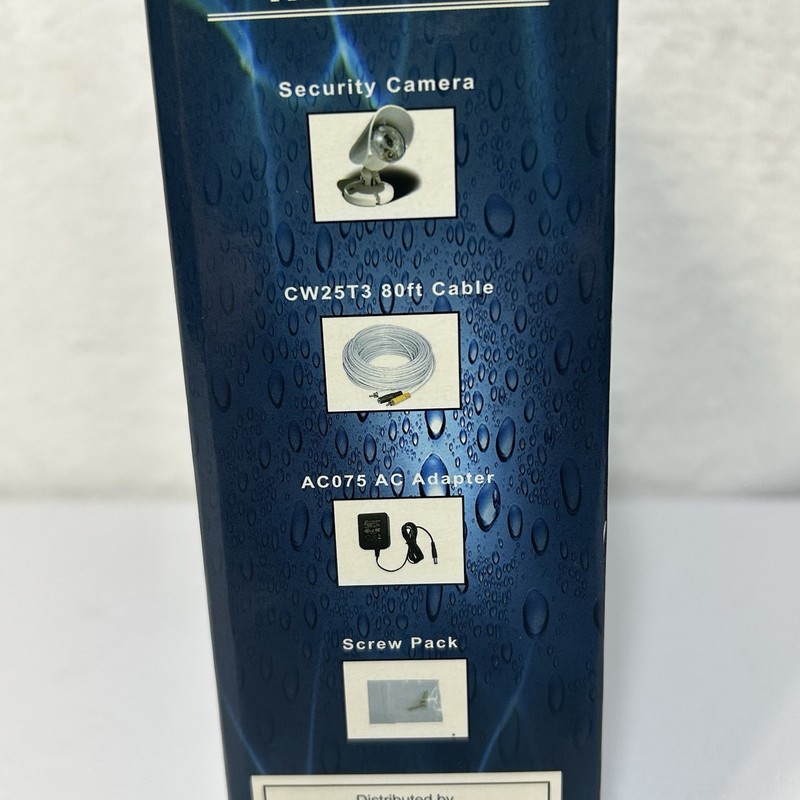 IP 56 Weatherproof Security Camera To TV Color W/ Night Vision & Mic New In box gallery