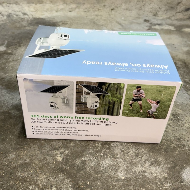 Soliom S600 4G LTE Solar Powered Security Camera Wireless Outdoor Open Box READ gallery