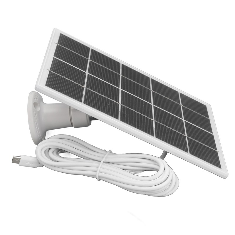 Camera Solar Charging Panel With Bracket 3W 5V Monocrystalline Silicon Type C