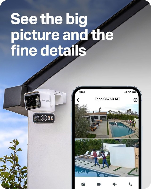 Tapo 4K Security Camera Wireless Outdoor C675D KIT gallery