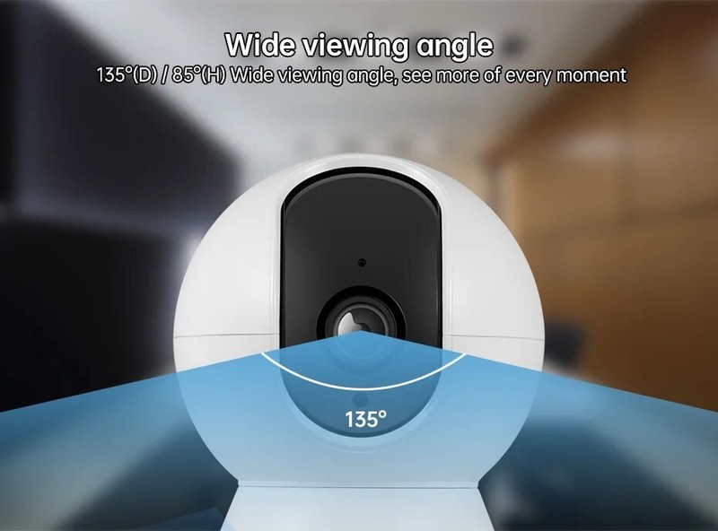 KERUI Smart 4K 5MP Mini IP Camera Wireless Indoor Surveillance with AI Tracking gallery