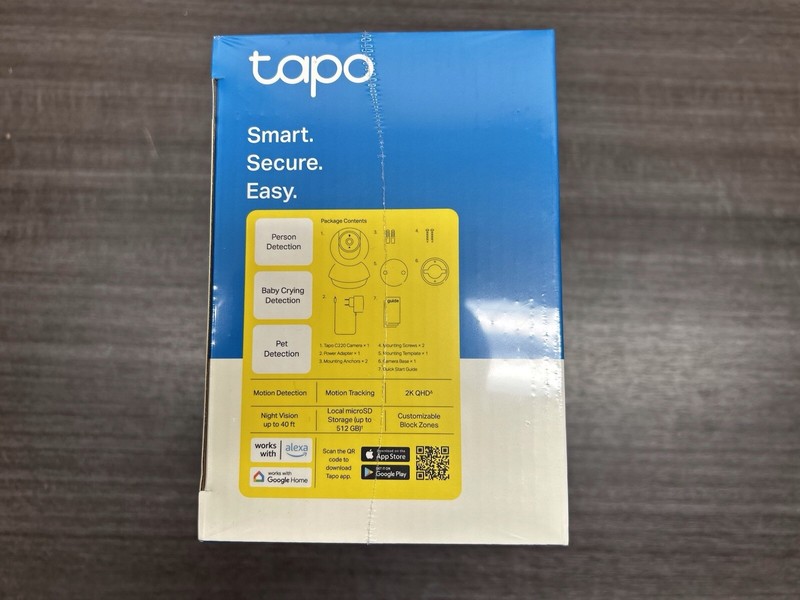 Lot Of 3 Tp-link Tapo C220 2k QHD Pan/tilt Camera,Pet Camera, Baby Monitor D396 gallery