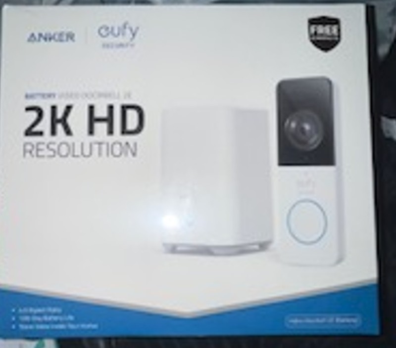 Eufy Security 2K HD Video Doorbell by Anker, Battery Smart Doorbell