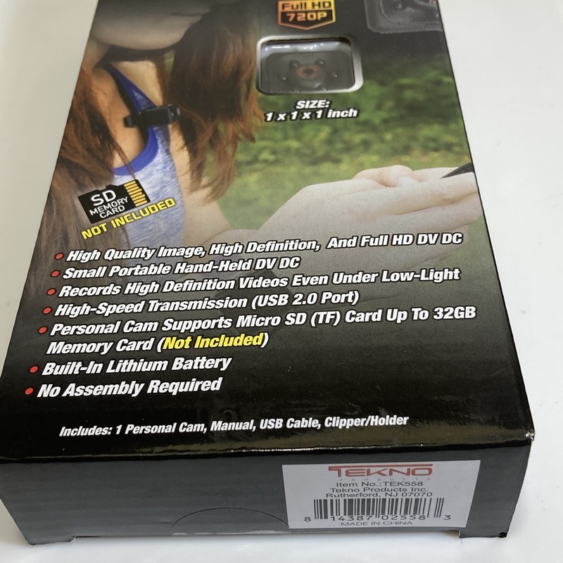 Tekno Personal Miniature Security Camera New, Open Box, 1 Inch Square Motion Act gallery