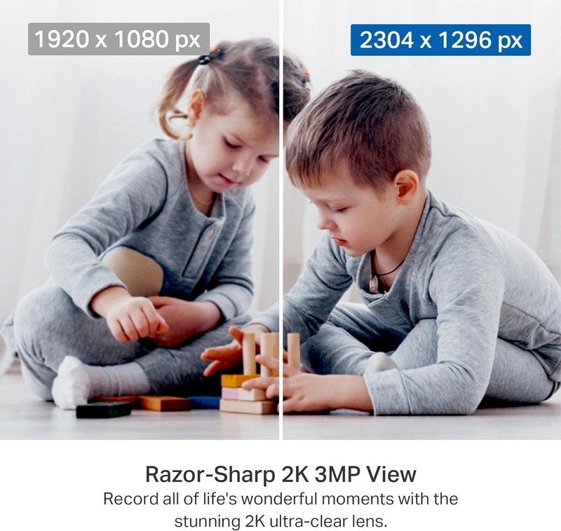TP-Link Tapo 2K Pan/Tilt Security Camera Motion Detection 2 pack - C211P2 gallery