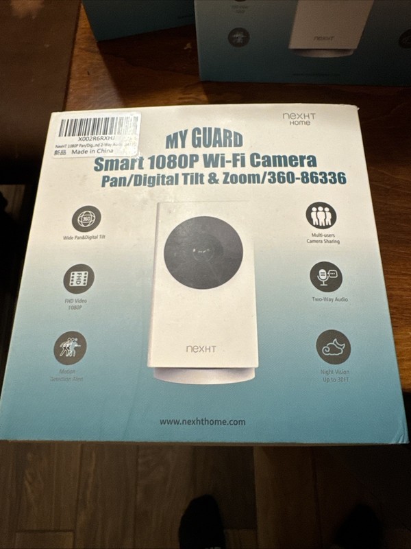 NexHT My Guard 1080P Pan Digital Tilt and Zoom Indoor Smart Wi-Fi Camera