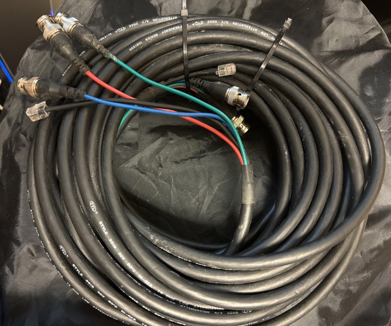 Cable RGB BNC connection plus 4wire phone 25 Ft Cable