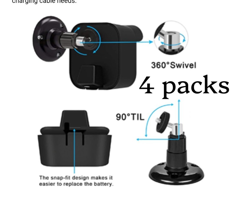 4x Blink Outdoor 4th/3rd Gen Camera Mount, Weatherproof Housing 360 Degrees #R3