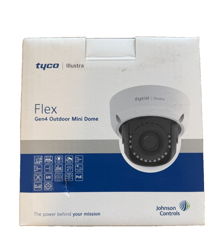 Tyco Illustra Flex IFS04-D12-OIA4 Gen4 4MP MiniDome Security Outdoor Camera gallery