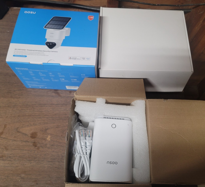 Ends 8/3 11PM PST AOSU Solar Powered Security Camera with SmartHub