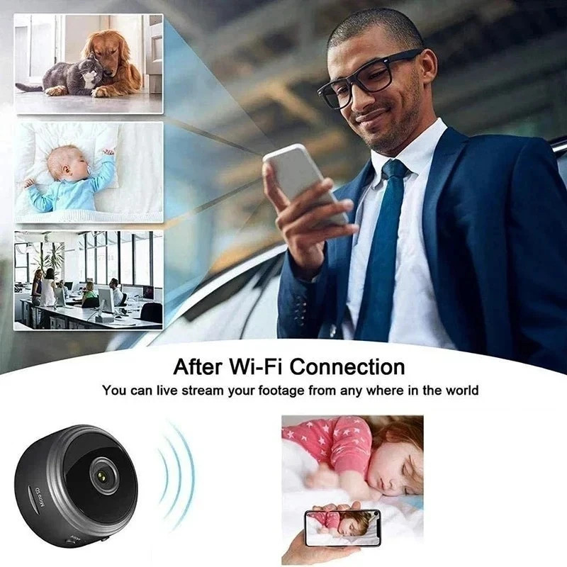 Mini Wireless Record Camera WiFi IP Home Security DVR Night Vision HD USB 1080P gallery