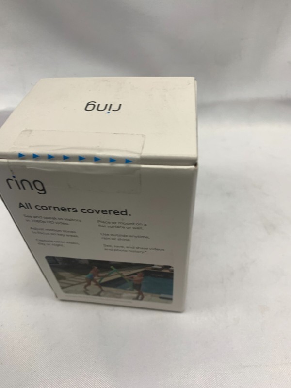 Ring Stick Up Cam Battery Powered Indoor Outdoor Camera with Two-Way Talk-WHITE gallery