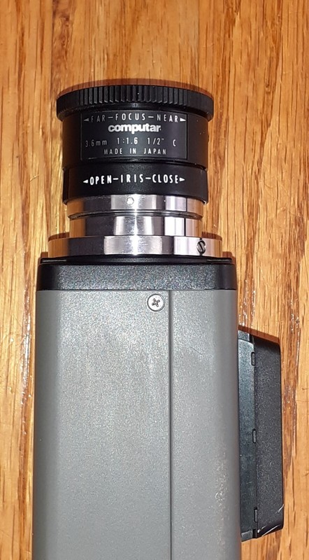 CCTV Security Video Camera with Computar Lens 3.6 mm 1:1.6 1/2 gallery