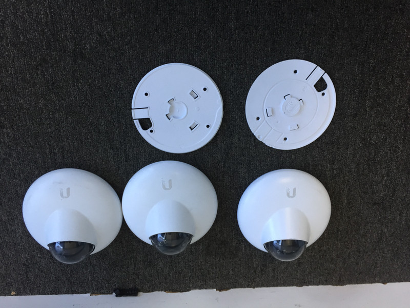 Lot of 3 Ubiquiti Networks UniFi UVC-G3-DOME 1080p Dome Security Camera