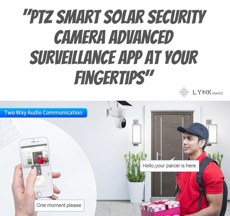 PTZ SOLAR Security 4MP HD Camera 12m AI Human Detection,2-Way Audio, Wi-Fi, APP gallery