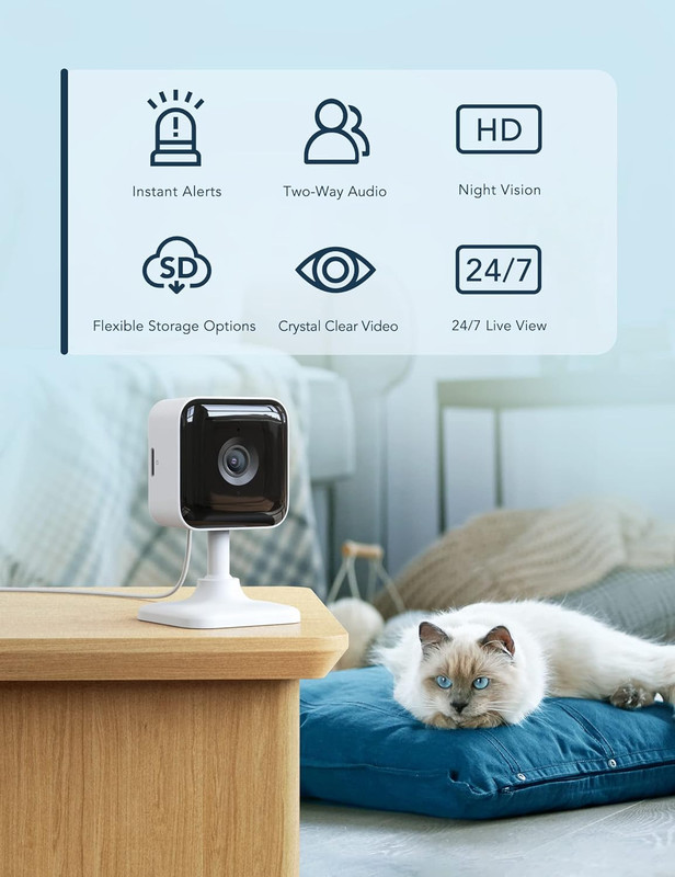 Indoor Security Camera with 2K Resolution, Motion Detection, Night Vision gallery
