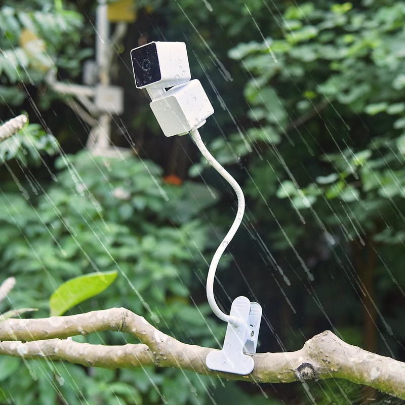 2Pack Flexible Clamp Mount for Wyze Cam Pan V3 Indoor/Outdoor Camera, White gallery