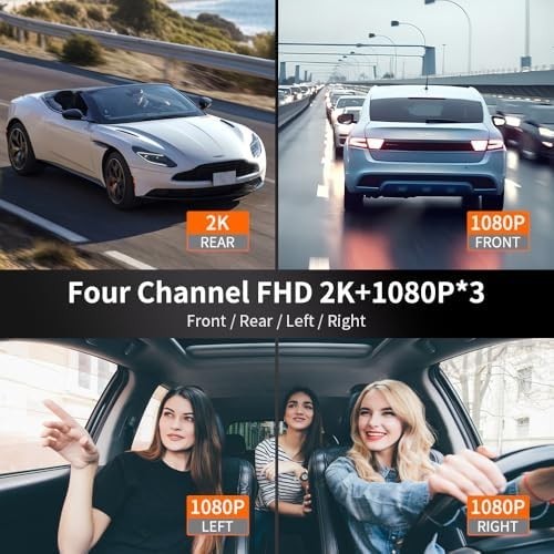 Mejor Camara De Seguridad FHD 1080P Para Carros De 360° Cámara De 4 Canales gallery