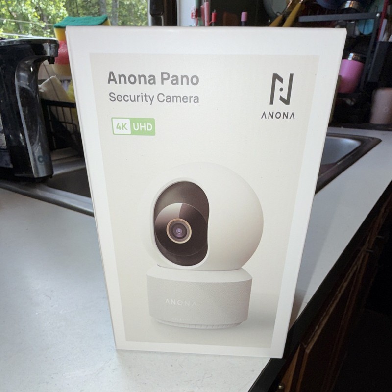 Anona Pano 4K UHD Indoor 360° Panoramic Wi-Fi Camera AI Track 2-Way White