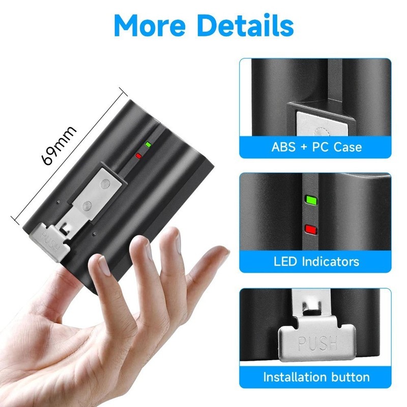 Genuine Rechargeable Battery V4 Ring Video DoorBell 2, 3 4 Quick Release Nice US gallery