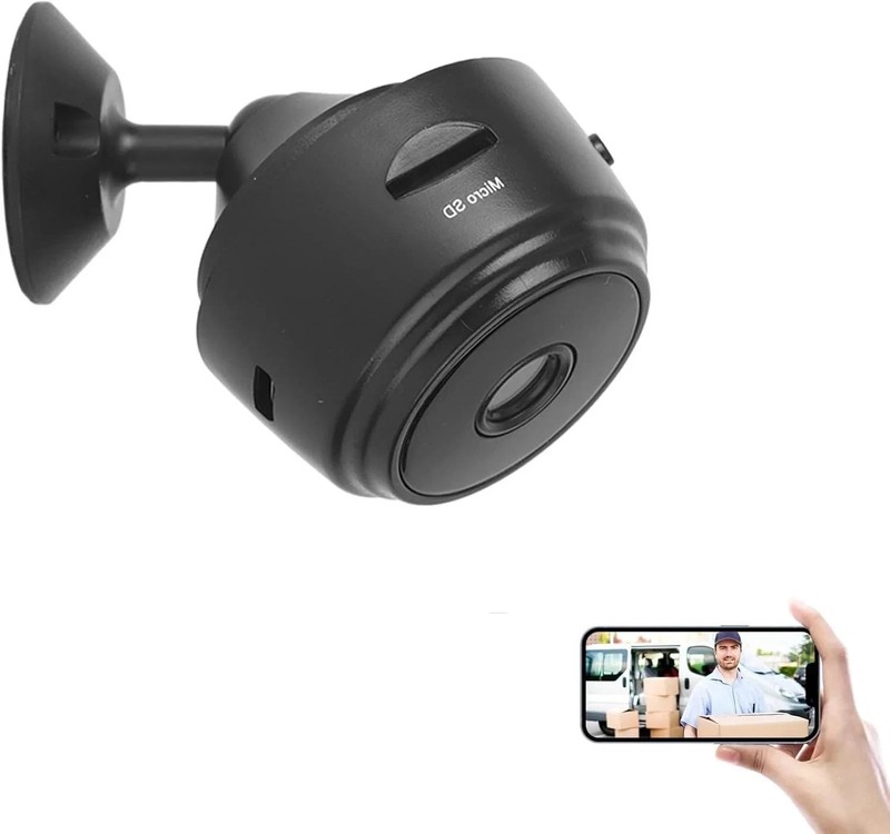 Mini Smart Security Camera, 720P Surveillance Video Camera for Home 120° Angle