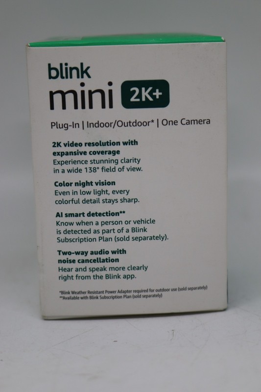 Blink Mini 2K (newest model) Plug in Home & Pet Indoor Security Camera (White ) gallery