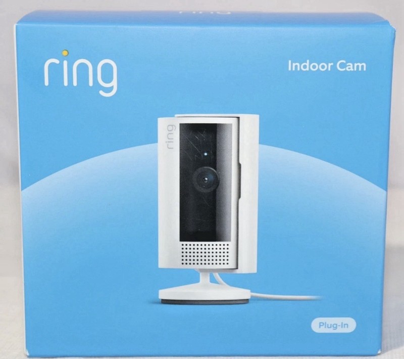 Ring Indoor Cam 2nd Gen Plug-In 1080p HD WiFi Security Camera White – NEW