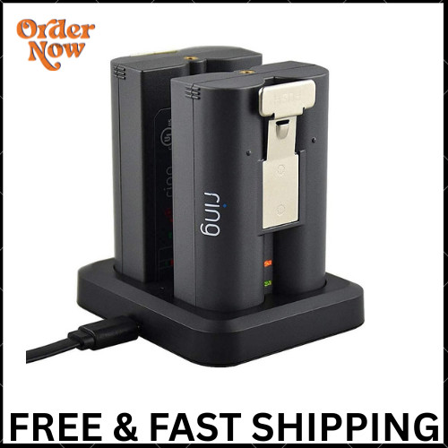 Ring Dual Battery Charger Station for Doorbell 2/3/4 (No Battery)