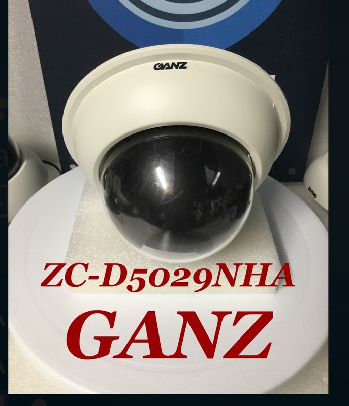 GANZ ZC-D5029NHA Security Color Camera W/ 540TVL 2.9-8.2mm Flush Mount TESTED!