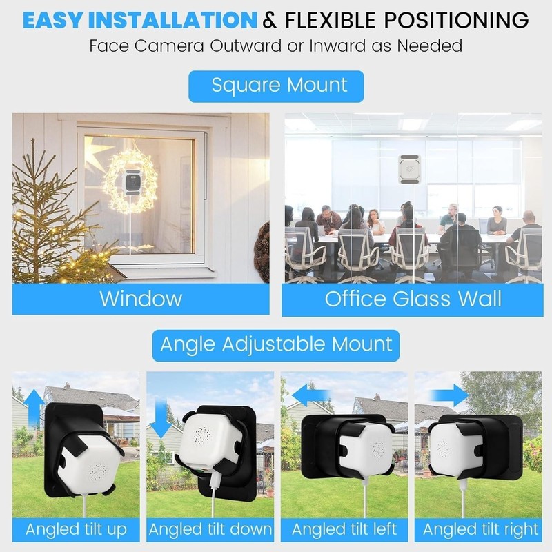 3MP 2K Window Security Camera Full Color Night Vision AI Motion Detection WiFi gallery