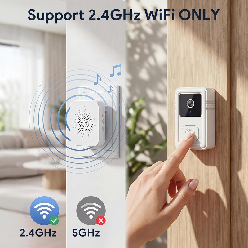 Wireless Video Doorbell with 2-Way Audio & HD Night Vision for Ultimate Security gallery