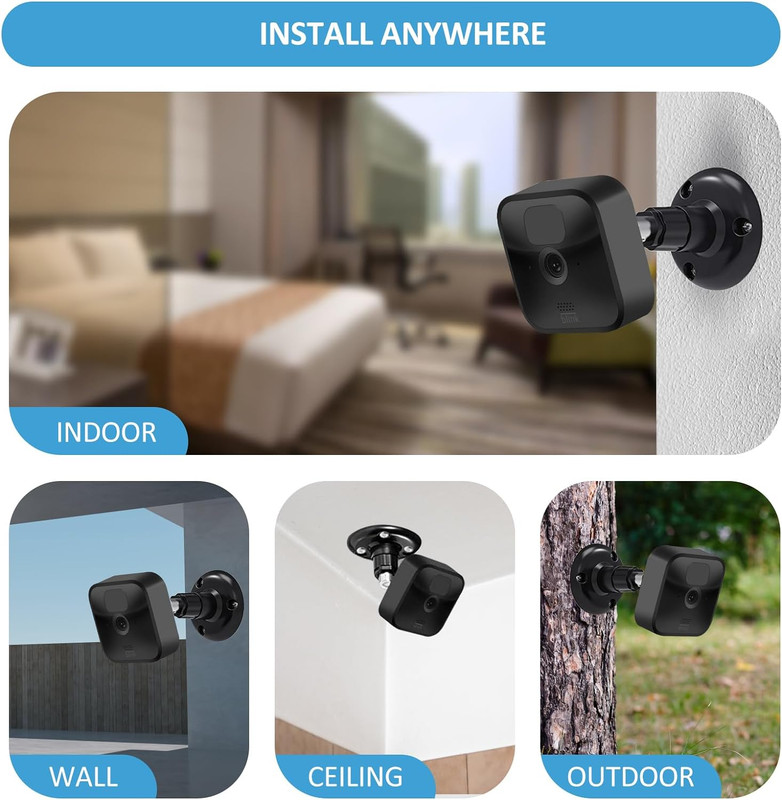 Blink Outdoor Camera Mount, 360 Degree Adjustable Indoor/Outdoor Wall Mount gallery