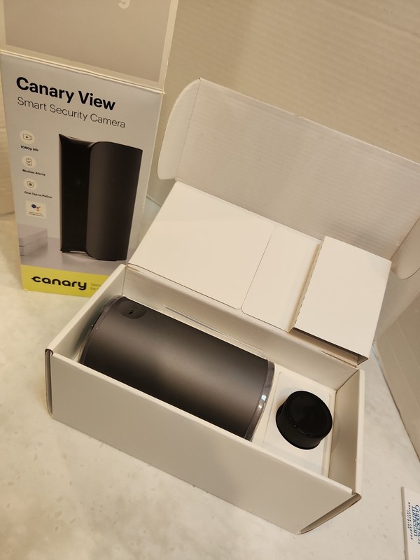 Canary View Indoor 1080p Wi-Fi Home Security Camera Graphite (Gray) New Open Box gallery